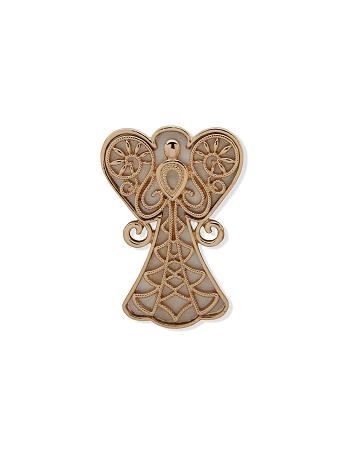 Anne Klein Angel Mother of Pearl Pin in Gift Box Brooches Gold | BAUSD47449