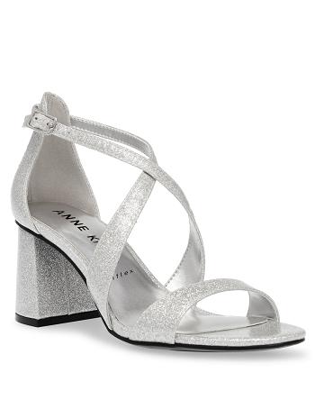 Anne Klein Armaretta Dress Heels Silver | SAUVO52955