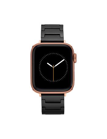 Anne Klein Ceramic Bracelet Band Apple Watch Accessories Black / Rose / Gold | AUZDE18449