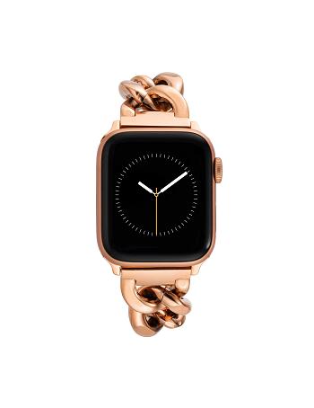 Anne Klein Chain Link Bracelet Band Apple Watch Accessories Rose / Gold | DAUKV67491