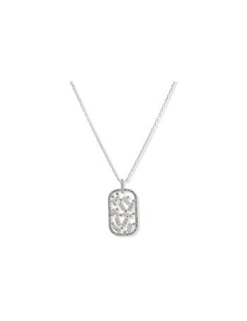 Anne Klein Confetti Pendant Necklace Silver | TAUWZ23078