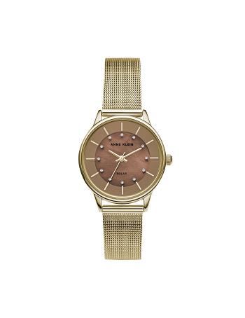 Anne Klein Considered Solar Powered Mesh Watch Metals brown | AUJKU35304