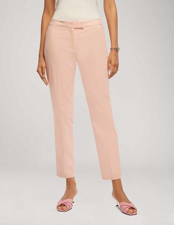 Anne Klein Cotton Double Weave Bowie Pant Bottoms Pink | LAUTR28718