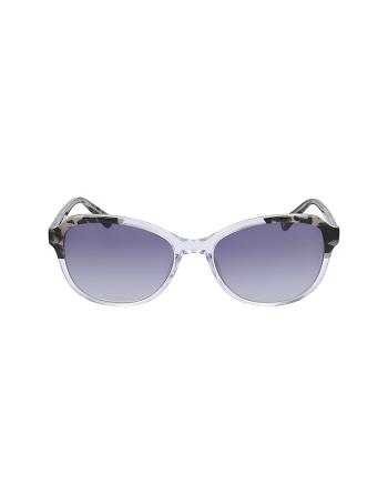 Anne Klein Crystal Oval Sunglasses Narrow Size Grey | GAUEC39021