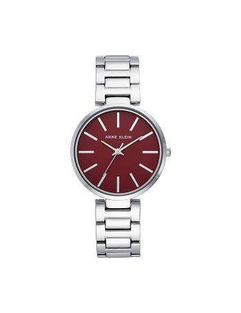 Anne Klein Everyday Bracelet Watch Metals Silver / Burgundy | AUDFL79564