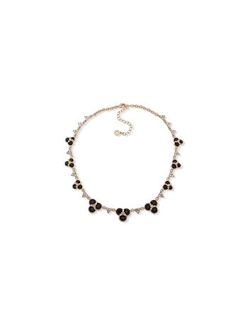 Anne Klein Flower Collar Crystal Necklace Flower / Gold | AUQCS20086