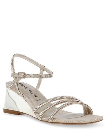 Anne Klein Genie Dresss Wedges Platinum | ZAUMJ92220