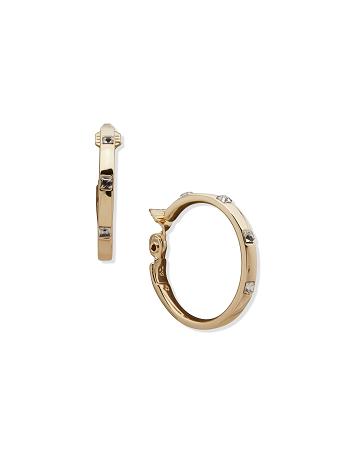 Anne Klein Gold-Tone 38mm Hoop Clip Earrings Gold | DAUVO63878