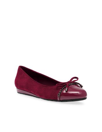 Anne Klein Guilia Flats Burgundy | YAUVQ62213