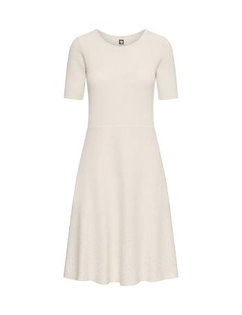 Anne Klein Heat Set Fit & Flare Sweater- Clearance Dress White | SAUNY51031