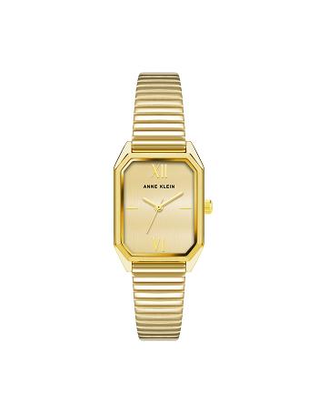 Anne Klein Iconic Octagonal Case Bracelet Watch Rectangular Gold | AAUWC80404