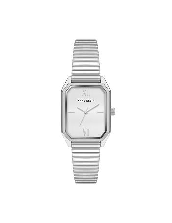 Anne Klein Iconic Octagonal Case Bracelet Watch Metals Silver | AUIIZ22641