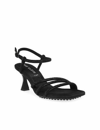 Anne Klein Jelyssa-C Sandal Heels Black | AUJZR23386