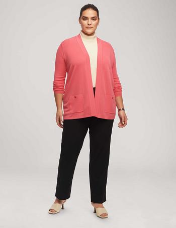 Anne Klein Malibu Cardigan Plus Size Pink | AUZPD52221