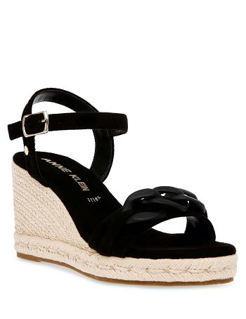 Anne Klein Melluso Dresss Wedges Black | SAUVO78385