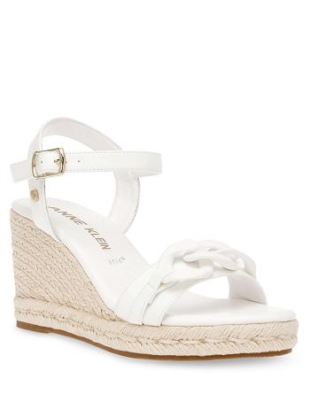 Anne Klein Melluso Dresss Wedges White | QAUUV23350