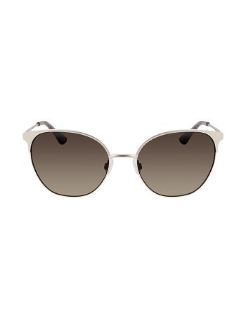 Anne Klein Metal Round Sunglasses Average Size Gold | DAUKV94034