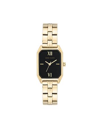 Anne Klein Octagonal Shaped Metal Bracelet Watch Best Sellers Black / Gold | AUICD92805