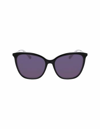 Anne Klein Oversized Sunglasses Square Black | AAUWC66475