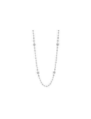 Anne Klein Pearl Snowflake Strandage Necklace Silver | QAUUV74722