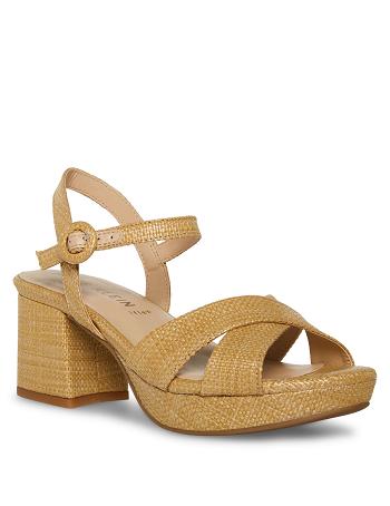 Anne Klein Peltz Dress Sandal Heels Gold | AUEGJ70336