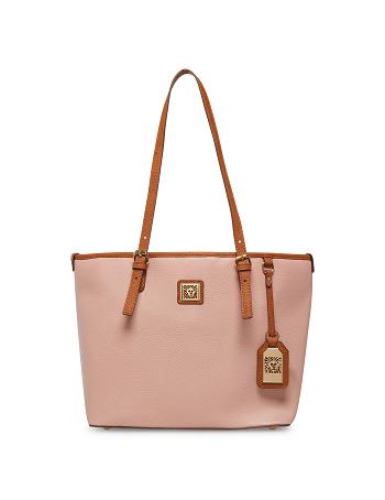 Anne Klein Perfect Lion Logo Tote Bags Pink | GAUEC66693