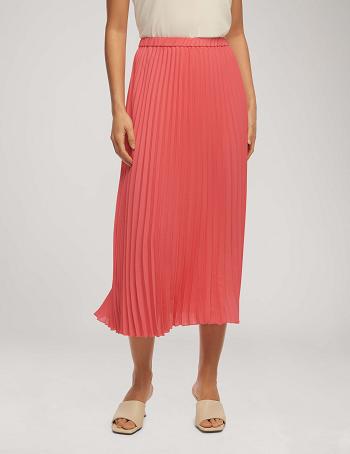 Anne Klein Solid Pull On Pleated Skirt Bottoms Pink | AUIIZ52938