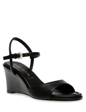 Anne Klein Sydnie Wedges Black | QAUWA96637