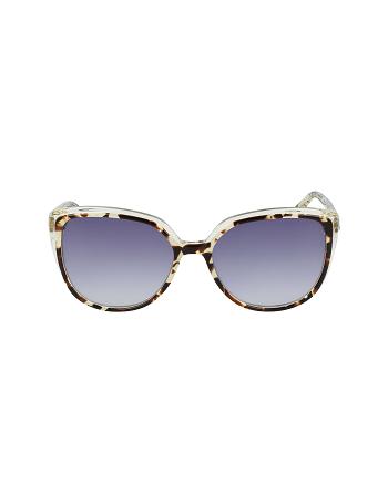 Anne Klein Tortoise Sunglasses Cat-Eye White | QAUWA44058