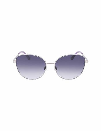 Anne Klein Trendy Sunglasses Round Silver | XAUBH93308