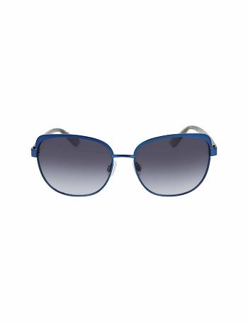 Anne Klein Uplifting Square Sunglasses Average Size Navy | EAUVG90156