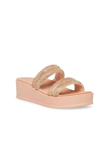 Anne Klein Vanny Platform Sandals Rose / Gold | MAUHR51604