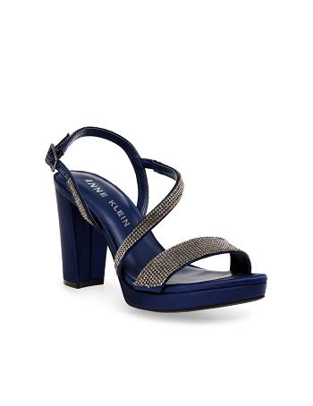 Anne Klein Veil Dress Sandals Navy | YAUGT13206