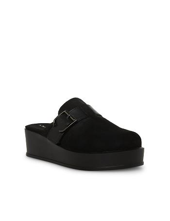 Anne Klein Vivie Platform Wedges Black | AUQCS49314