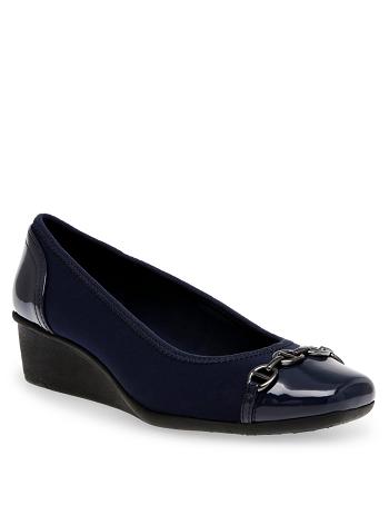 Anne Klein Webster Wedges Navy | AUNZX13983