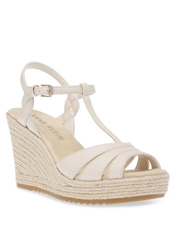 Anne Klein Whitney Wedges Beige | XAUBH93500