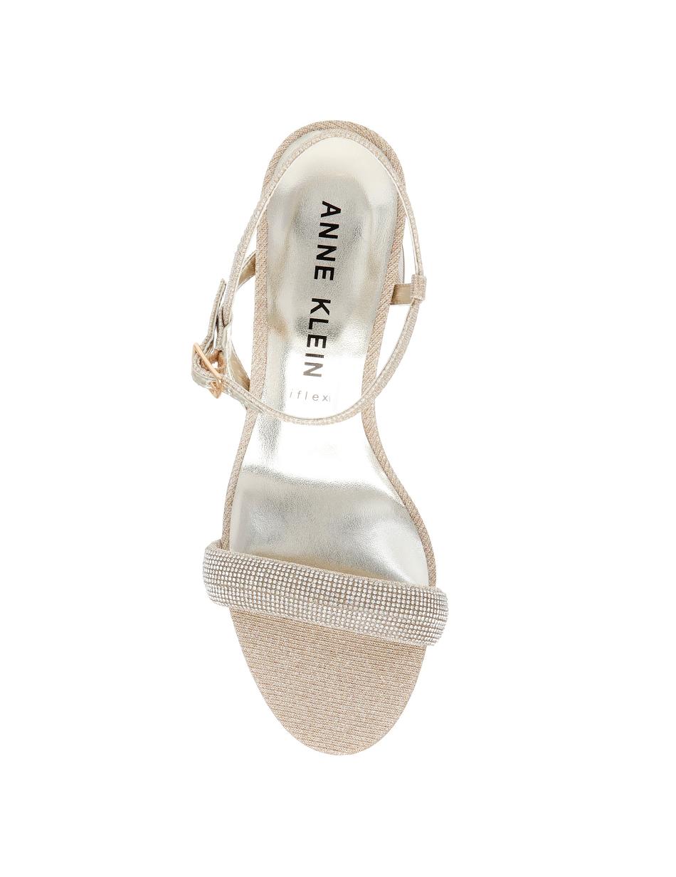 Anne Klein Adaline Dress Sandals Silver / Gold | EAUVG79830