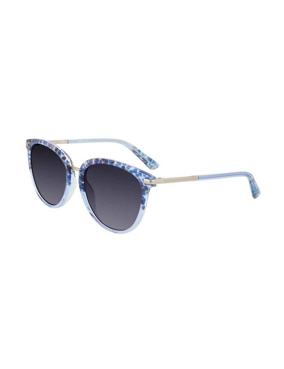 Anne Klein Animal Print Sunglasses Square Blue | AAUWC22967