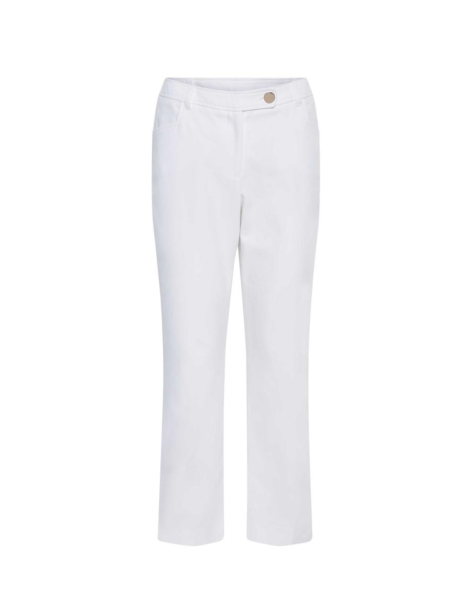 Anne Klein Anne Contour Stretch Bowie Pant- Clearance Bottoms White | AUXMI42284