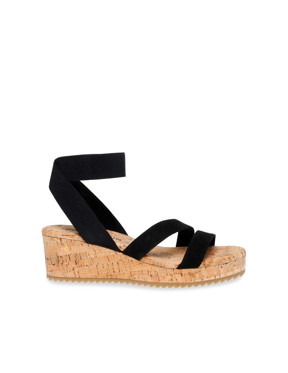 Anne Klein Ayla Sandal Wedges Black | UAUTG56597