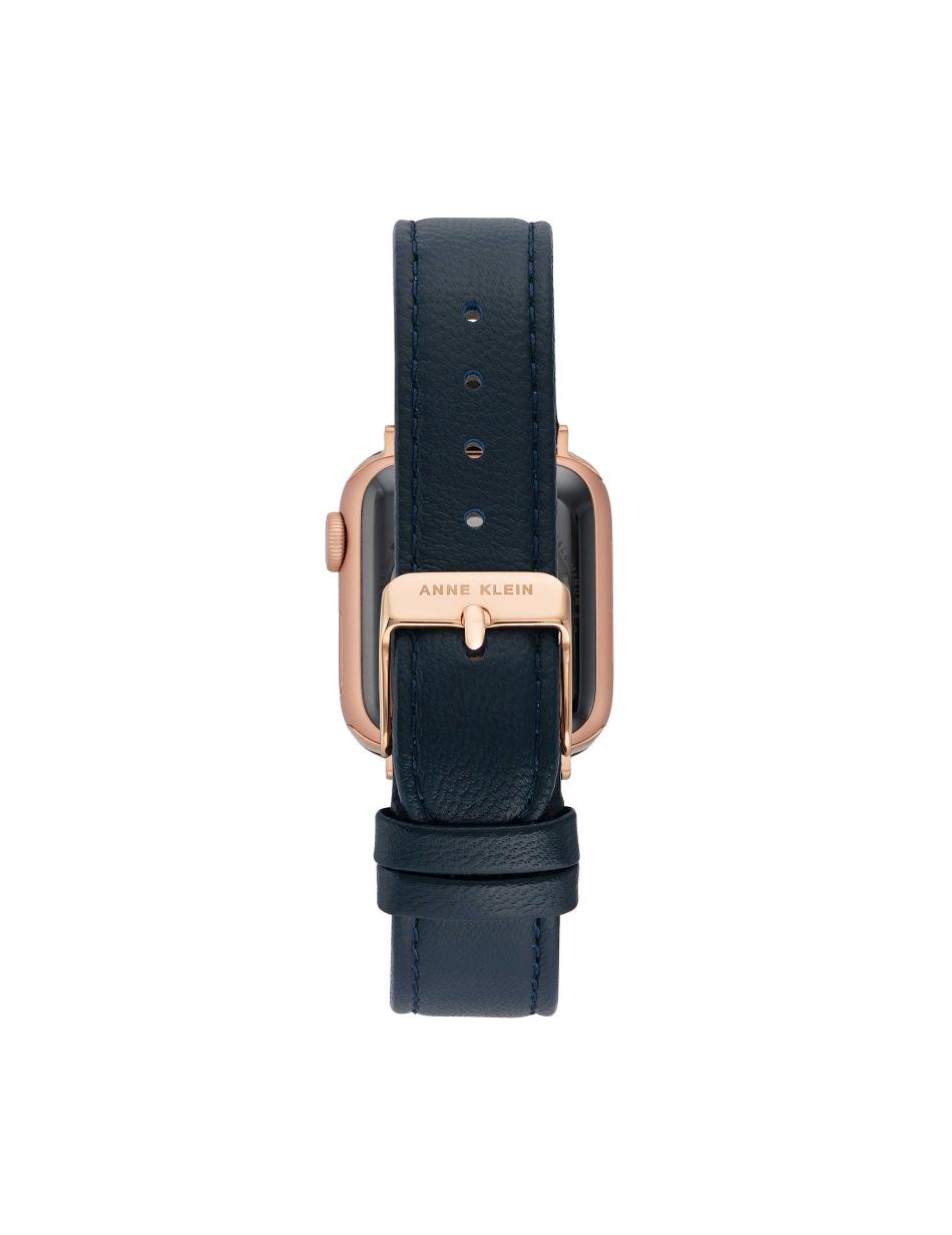 Anne Klein Band for Apple Watch® Leather Navy / Rose / Gold | SAUVO73672