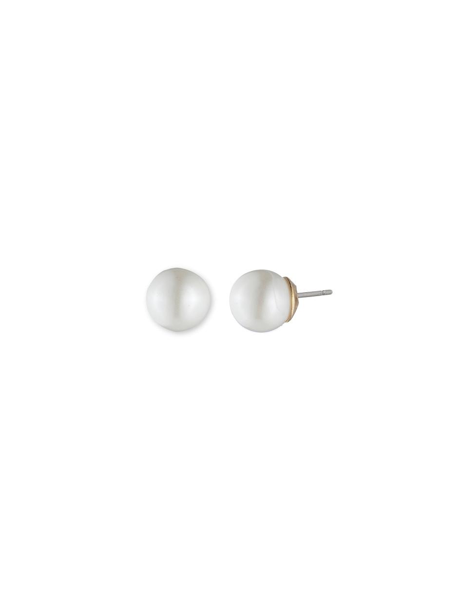 Anne Klein Blanc Faux Pearl Stud Earrings White | AUJKU74650