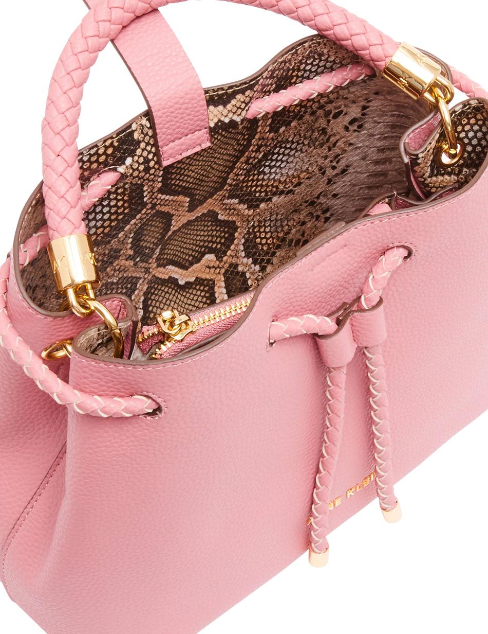 Anne Klein Braided Handle Satchels Pink | AUIIZ41489