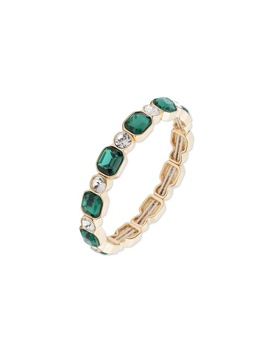 Anne Klein Bright Emerald Stretch Bracelet Turquoise / Gold | TAUPQ11742