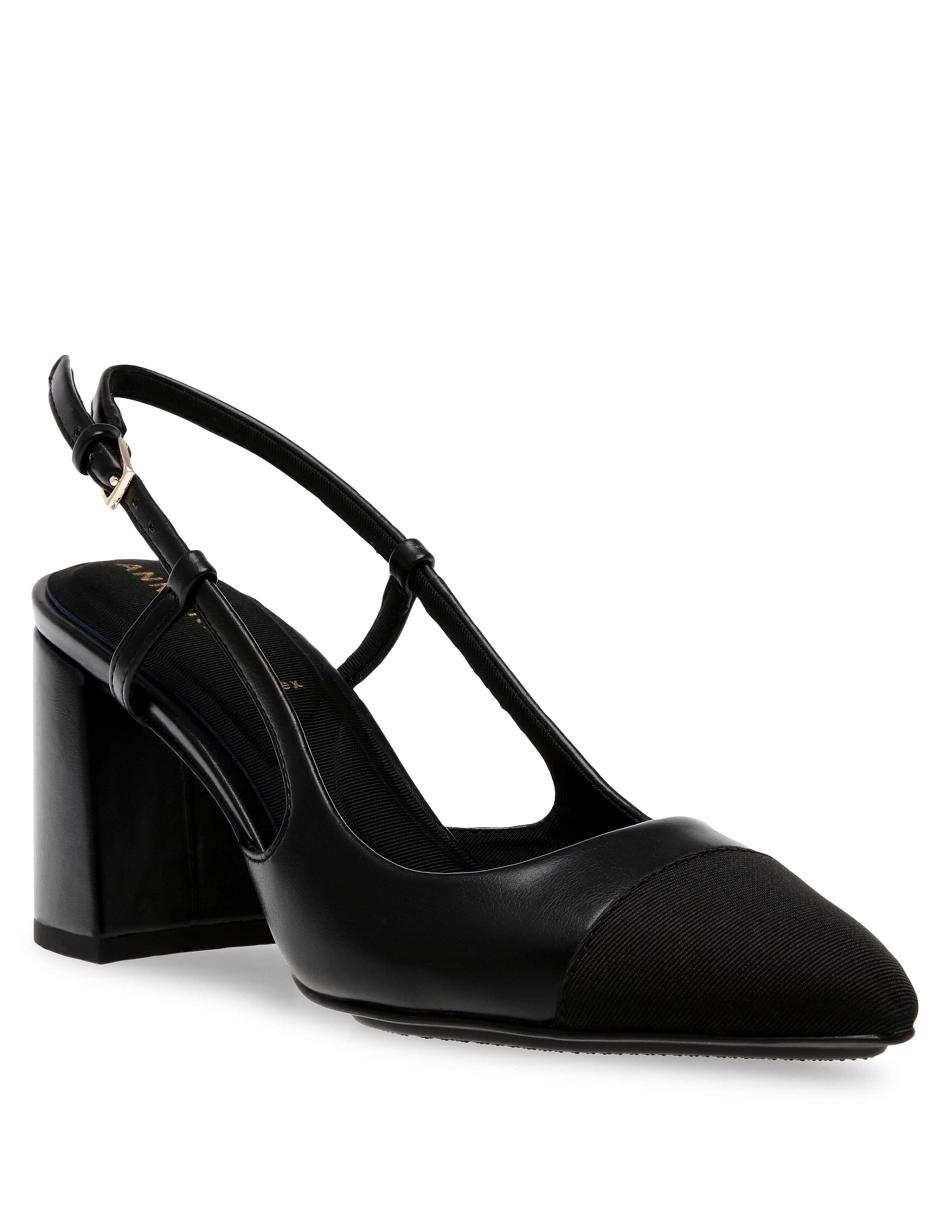 Anne Klein Brinlee Sling Back Pump Heels Black | TAUWZ66598