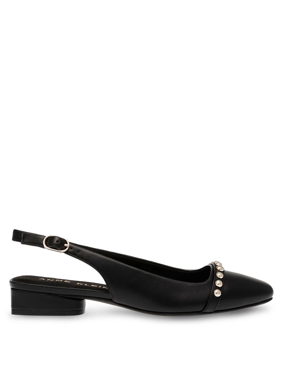 Anne Klein Cena Sling Back Flats Black | AAUWC16083