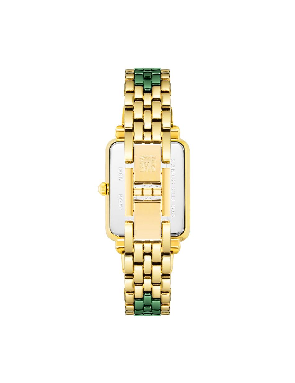 Anne Klein Ceramic Dial Watch Diamond Gold / Green | GAUEC87237