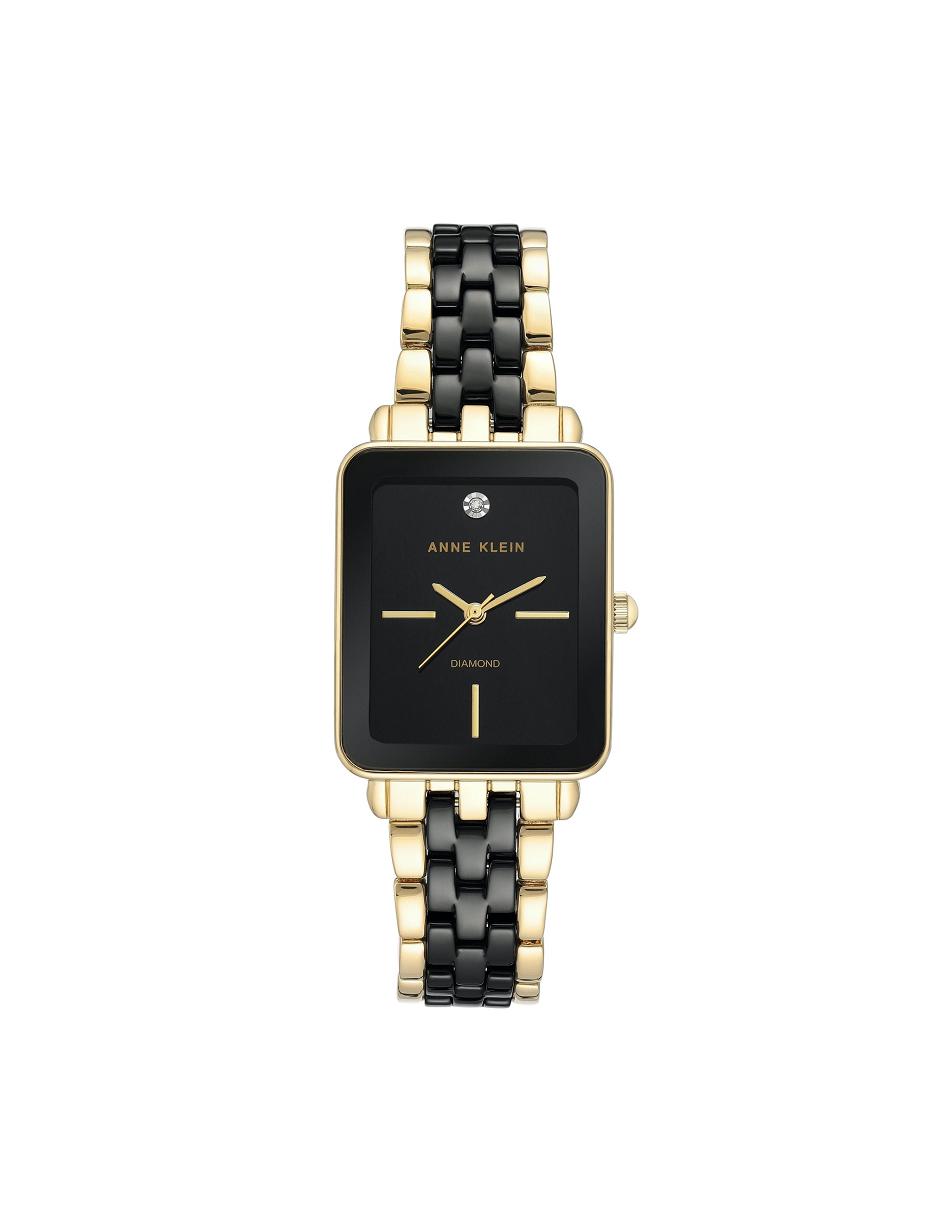 Anne Klein Ceramic Diamond Dial Watch Best Sellers Black | AUZPD67716