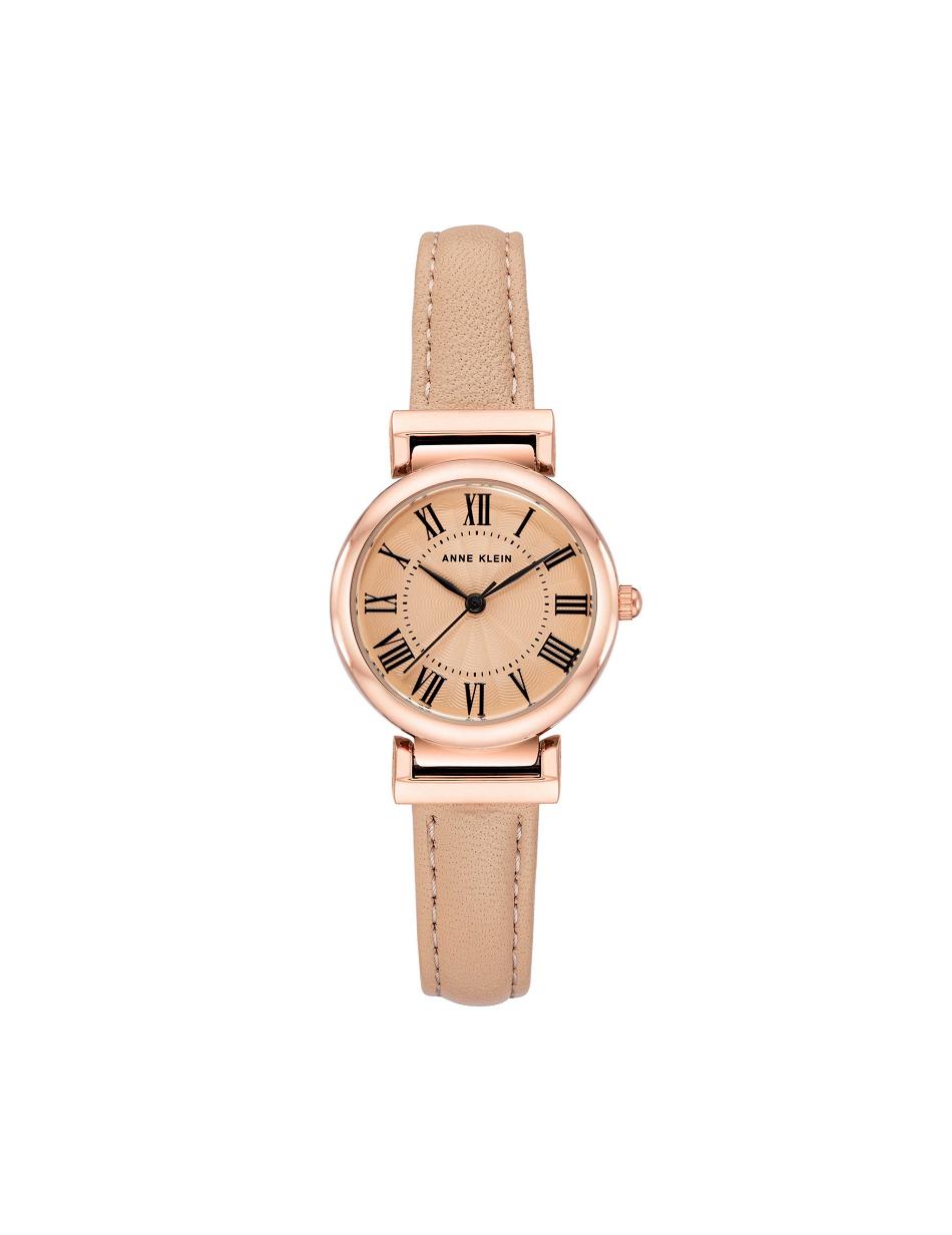 Anne Klein Classic Strap Watch Leather Pink / Rose / Gold | PAUER95412