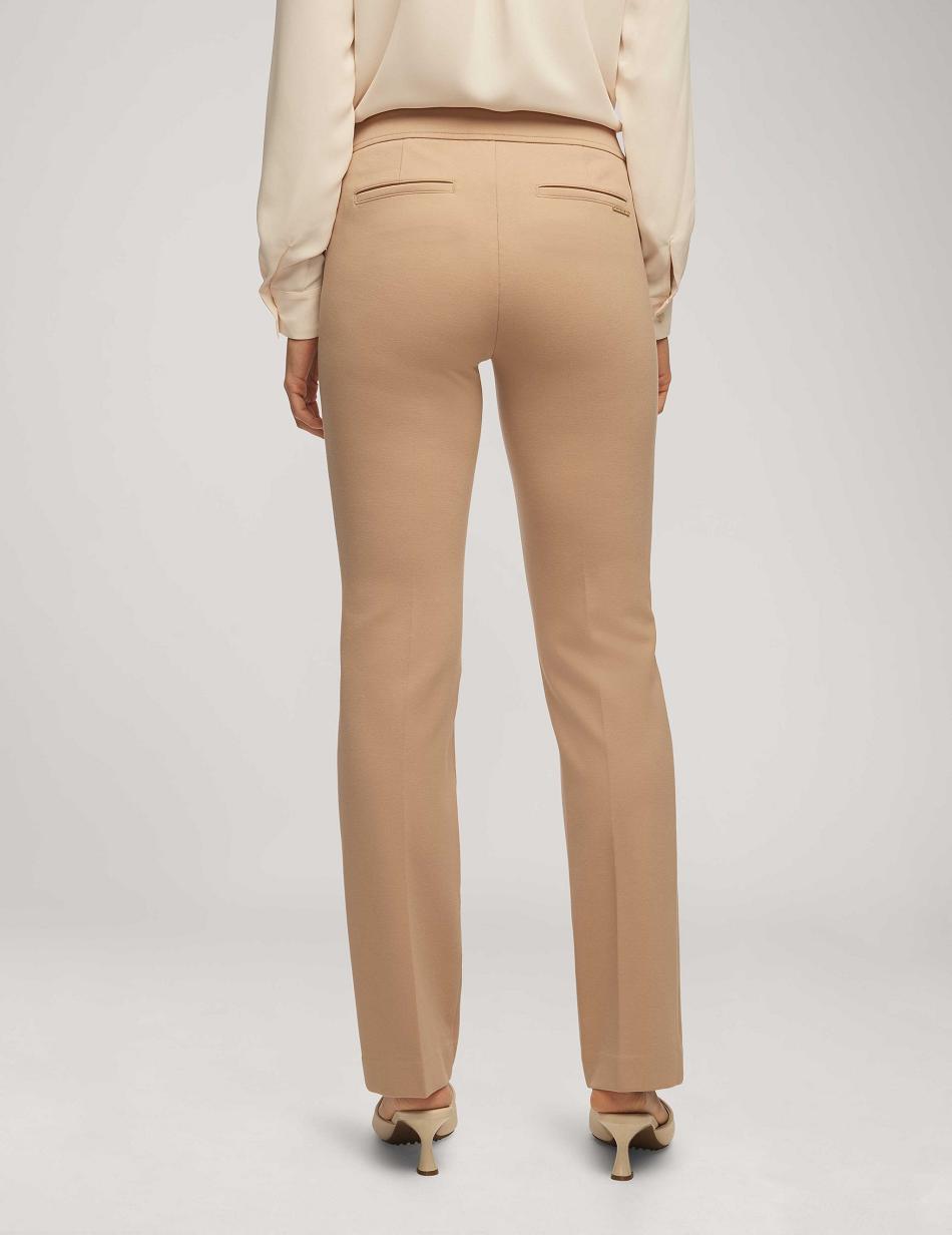 Anne Klein Collection Compression Fly Front Bootleg Bottoms Beige | QAUWA69780